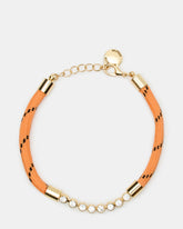 PAVE CORD ANKLET ORANGE