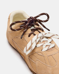 AZIEL SNEAKER & SHOELACE BROWN BUNDLE