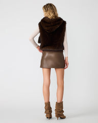 SOPHEE VEST FOSSIL BROWN