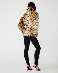 ALEXX COAT BLACK MULTI