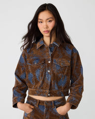 DOVE JACKET TEAL PAISLEY