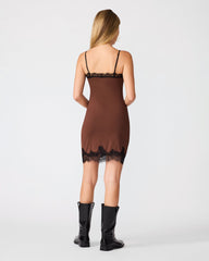 LAURINE DRESS SHAVED CHOCOLATE