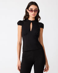 KEYHOLE TOP BLACK