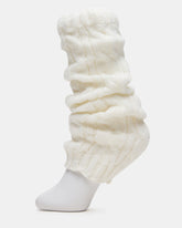 1 PACK CHUNKY CABLE LEG WARMERS IVORY