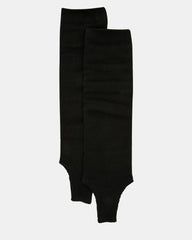 1 PACK STIRRUP LEG WARMERS BLACK