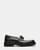 VINCENZO BLACK/WHITE LEATHER