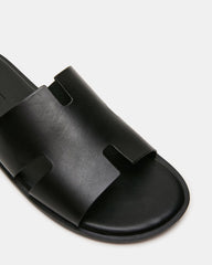 YUSSUF BLACK LEATHER