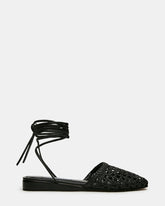 FLUTTER BLACK LEATHER