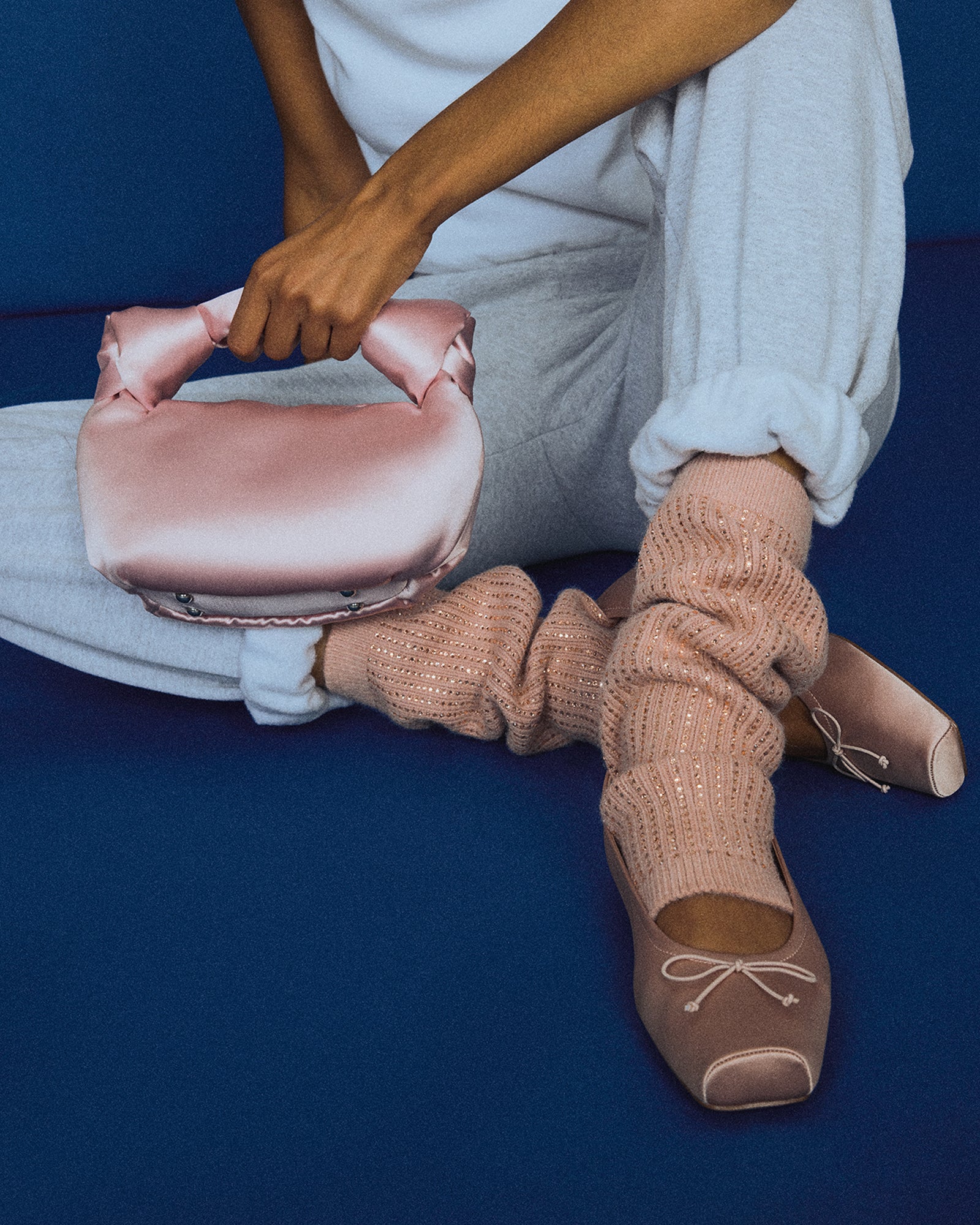 ELEVE KNIT PINK SATIN