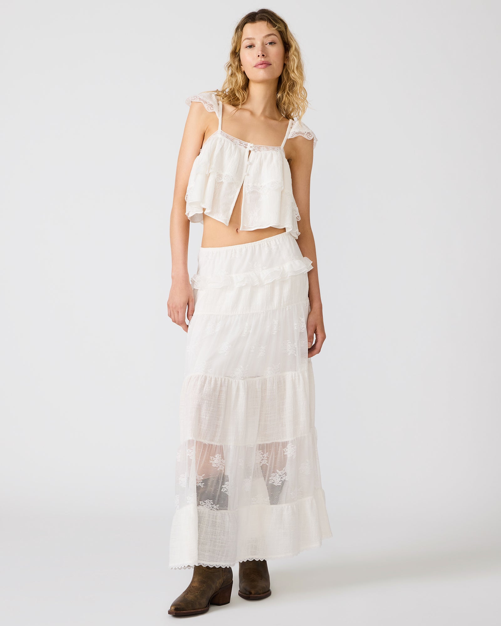 TARRYN SKIRT SNOW WHITE