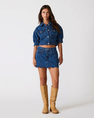DELILAH SKORT BLUE DEPTHS