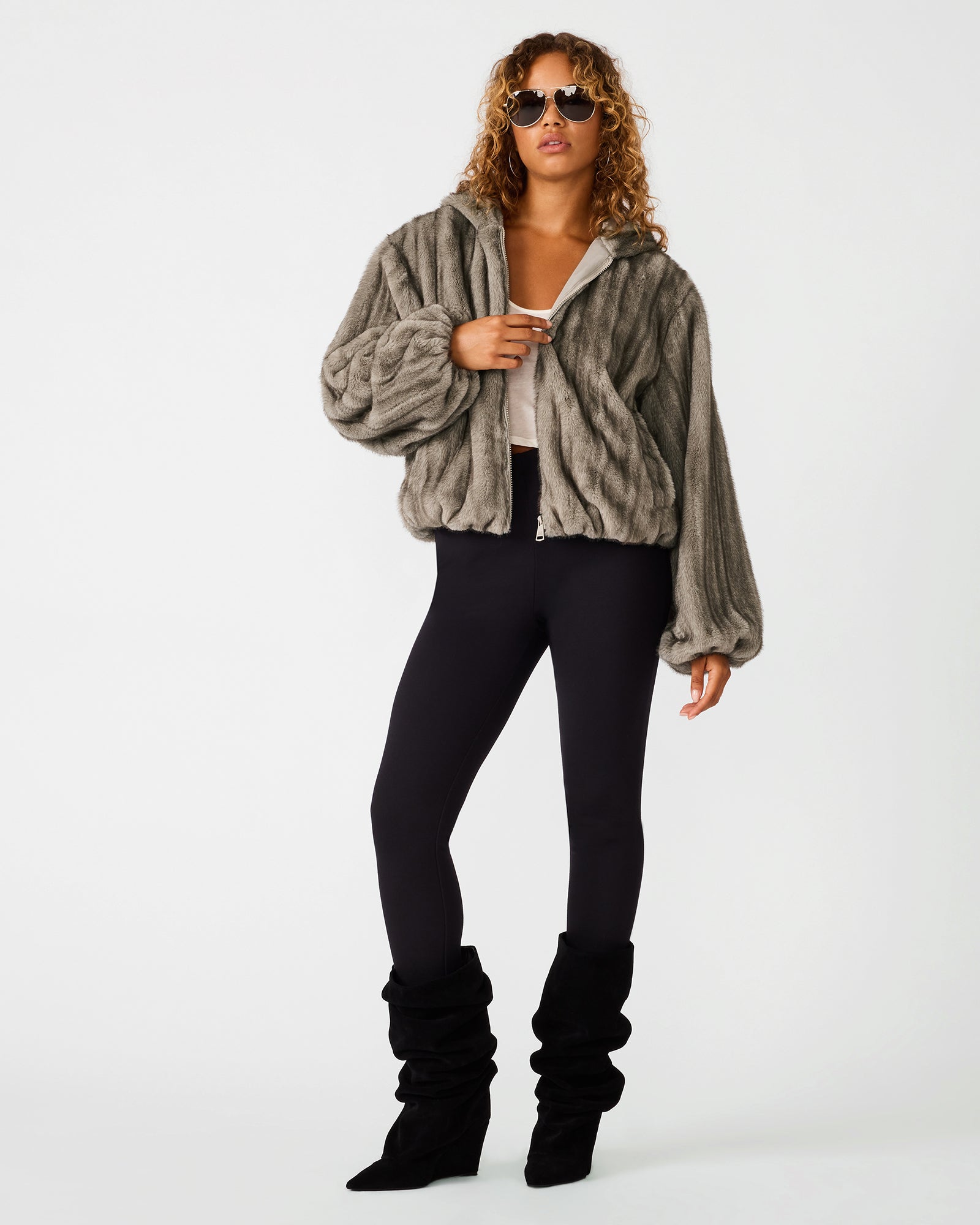 MAVIS JACKET SILVER GREY