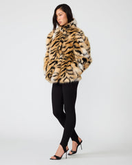 ALEXX COAT BLACK MULTI