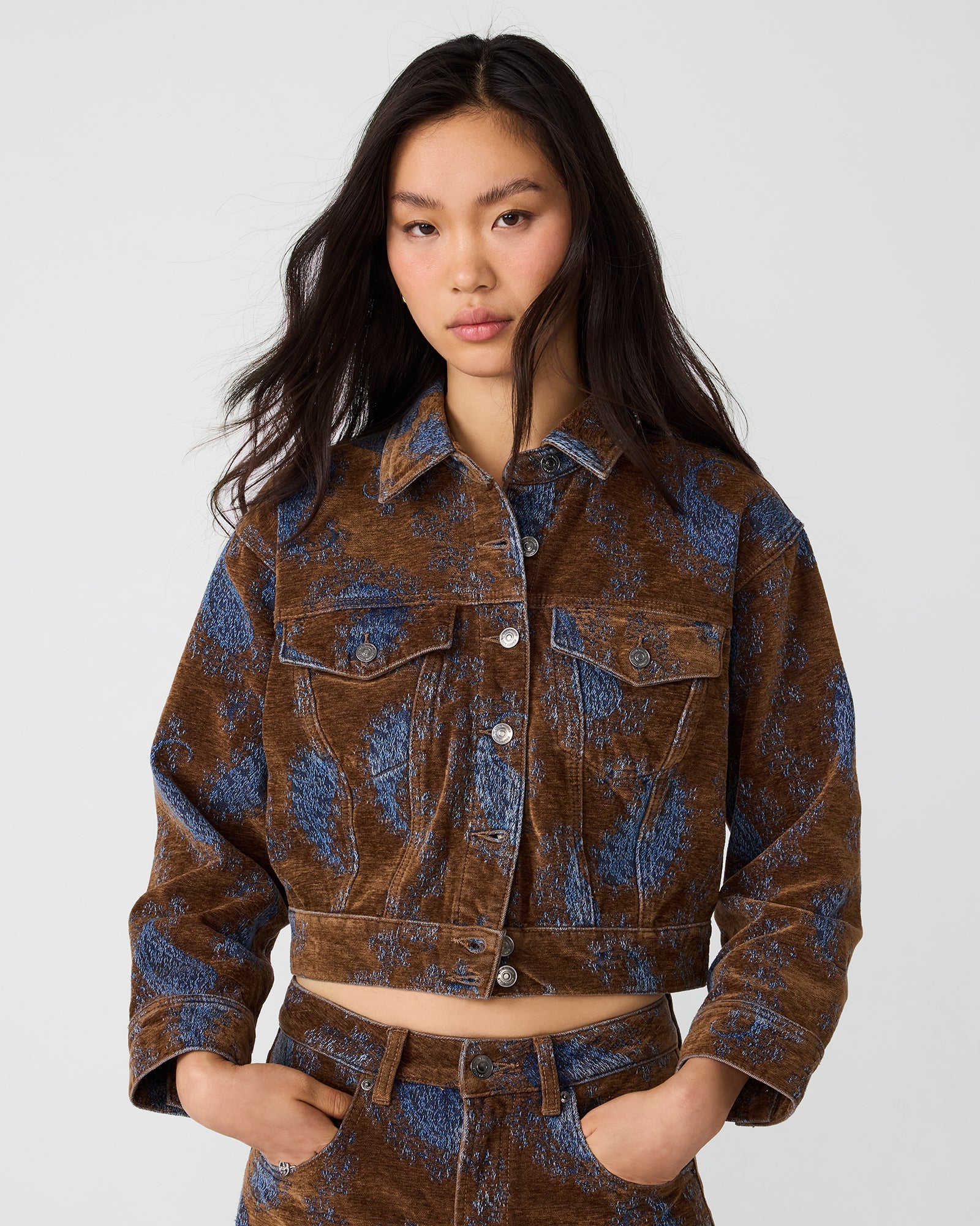 DOVE JACKET TEAL PAISLEY
