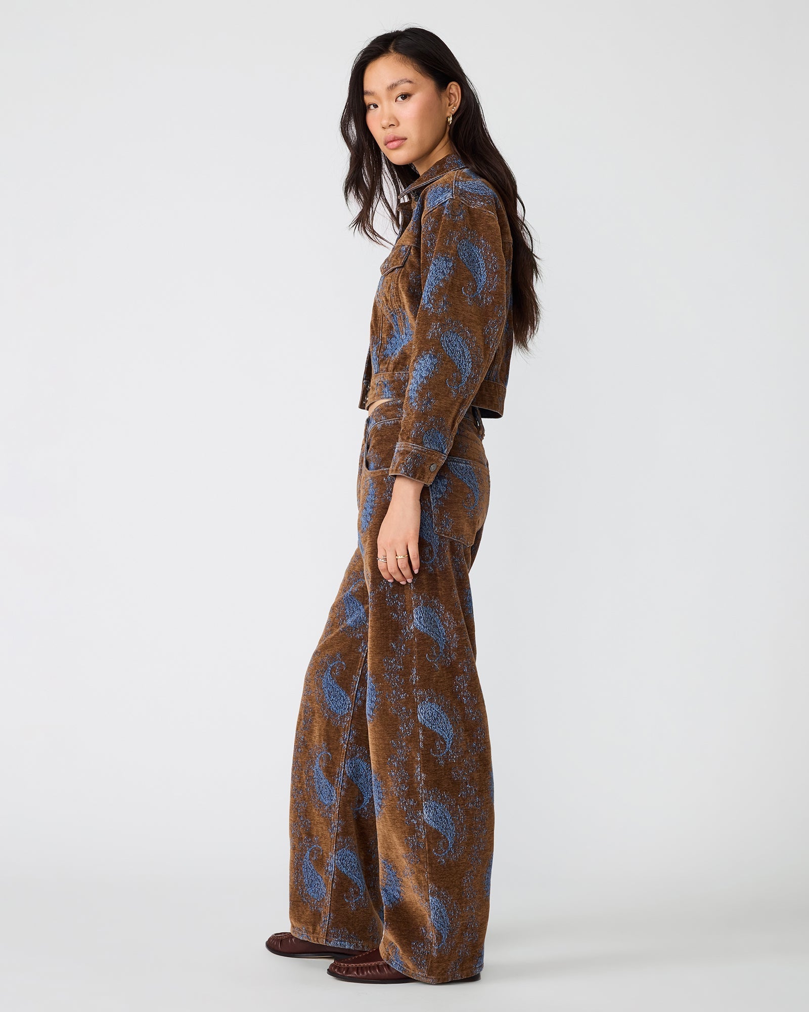 DOVE JACKET TEAL PAISLEY
