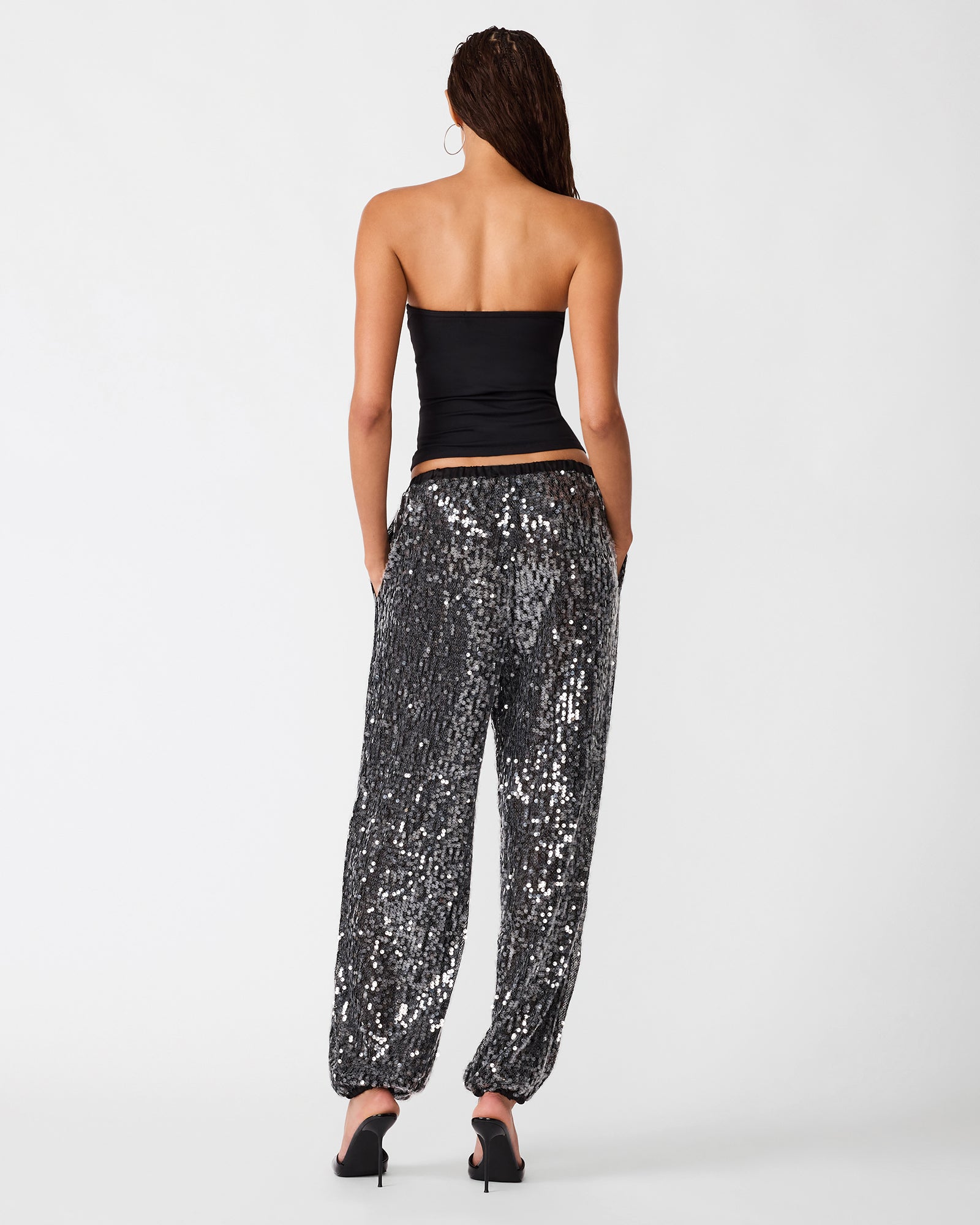 TIFFANEE PANT BLACK SEQUIN