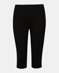 TERI KNIT CAPRI BLACK