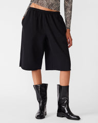 FLEECE SWEAT SHORT BLACK