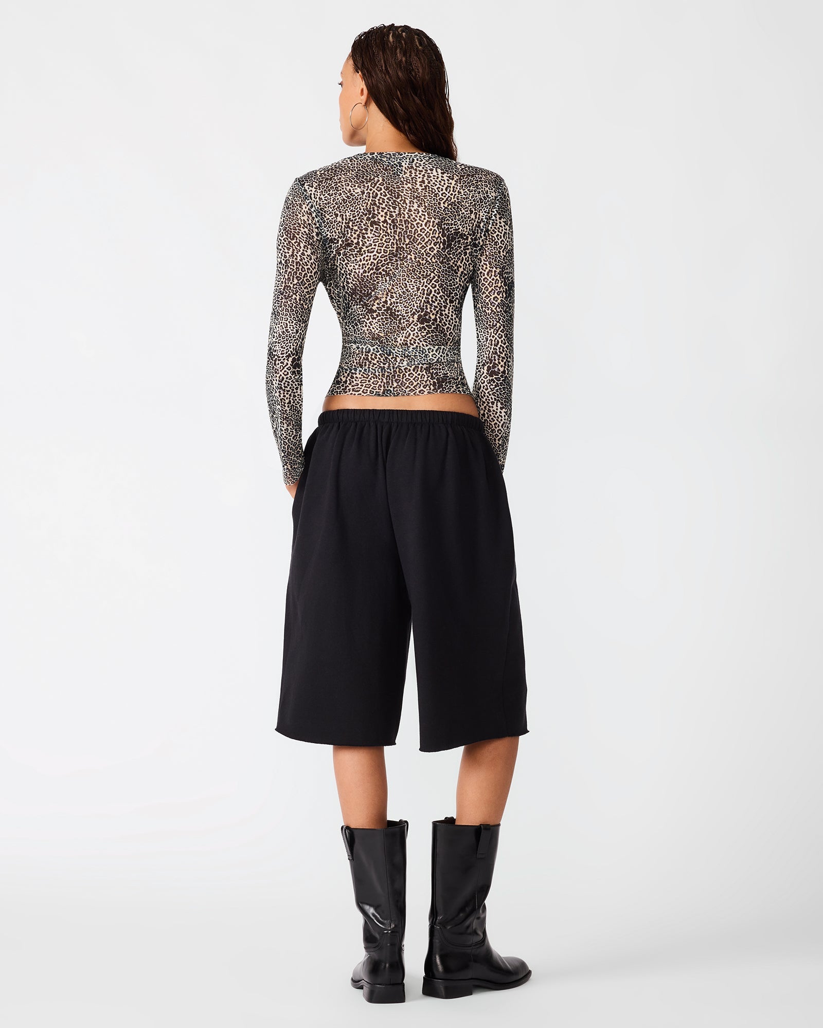 FLEECE SWEAT SHORT BLACK