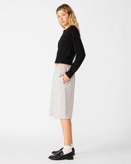 FLEECE SWEAT SHORT LIGHT HEATHER GREY
