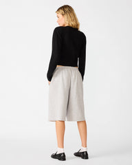FLEECE SWEAT SHORT LIGHT HEATHER GREY