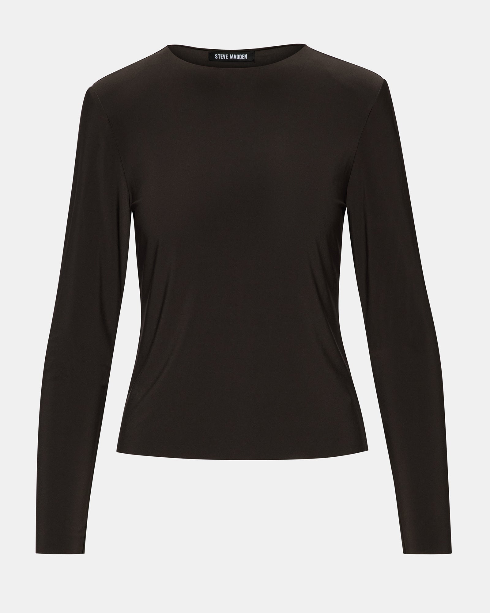 SELINE KNIT TOP DARK ESPRESSO