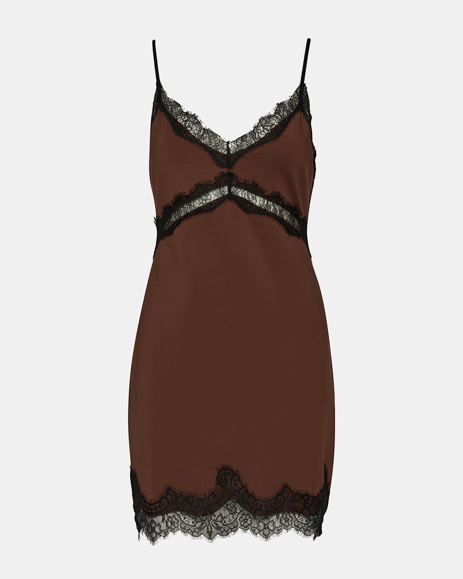 LAURINE DRESS SHAVED CHOCOLATE