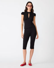 KEYHOLE TOP BLACK
