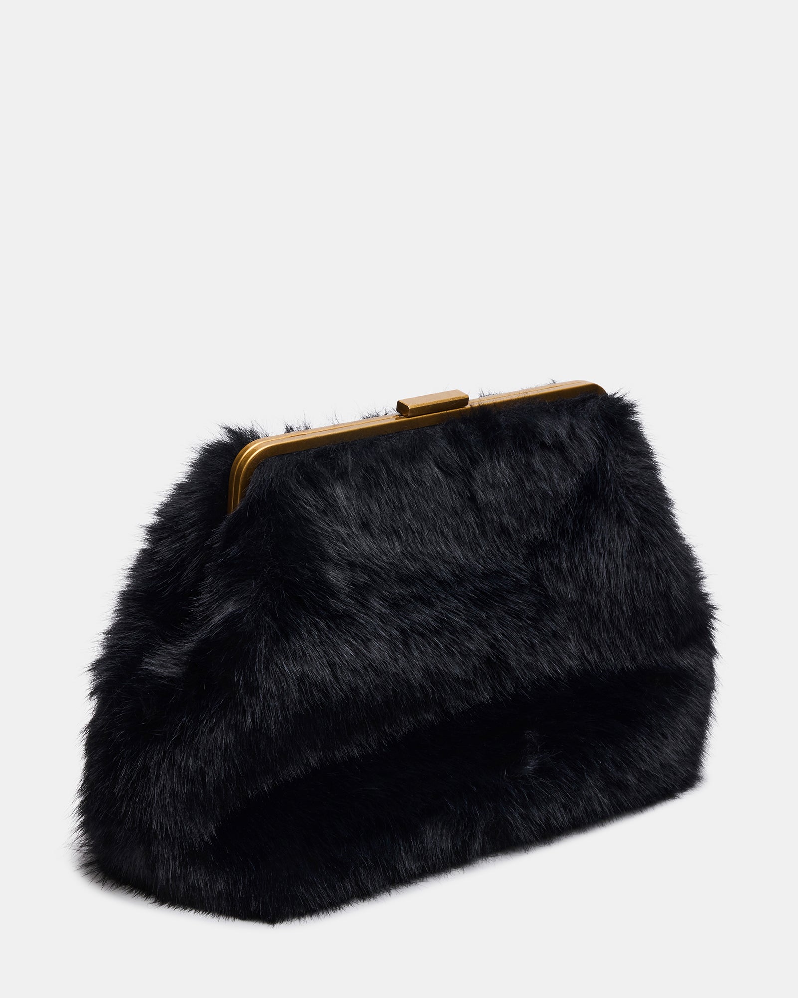 SEFINA FAUX FUR BAG BLACK