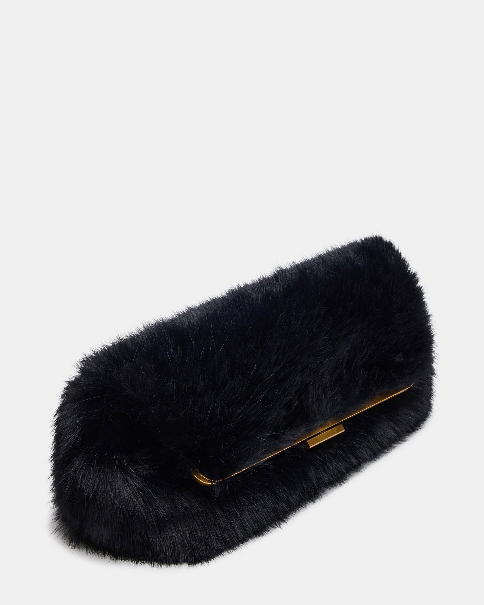SEFINA FAUX FUR BAG BLACK