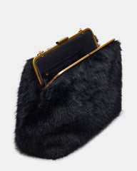SEFINA FAUX FUR BAG BLACK