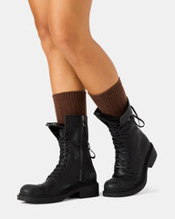 2 PACK CABLE TEXTURED BOOT SOCKS TAN MULTI