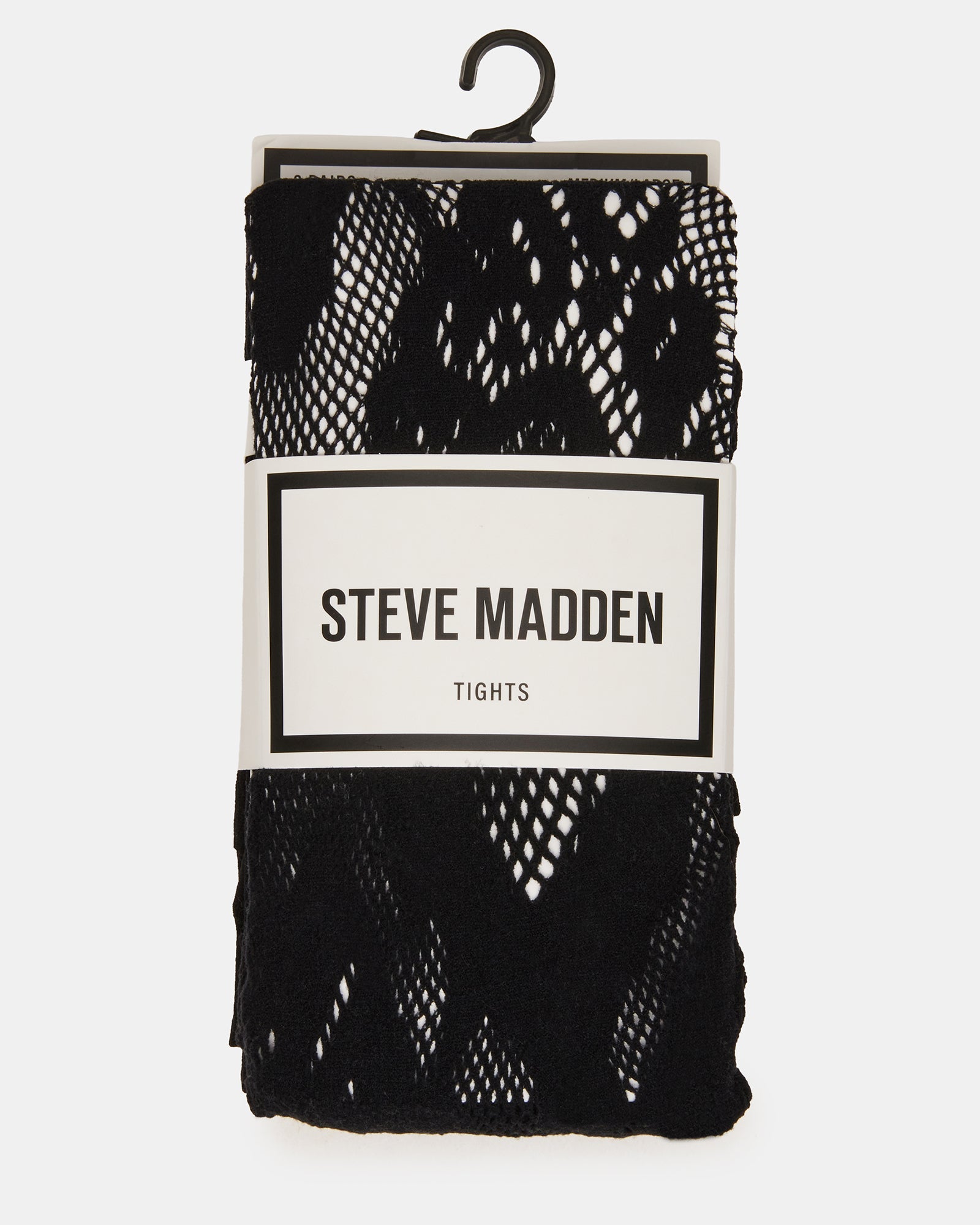 2 PACK LARGE LACE OPENWORK TIGHTS BLACK