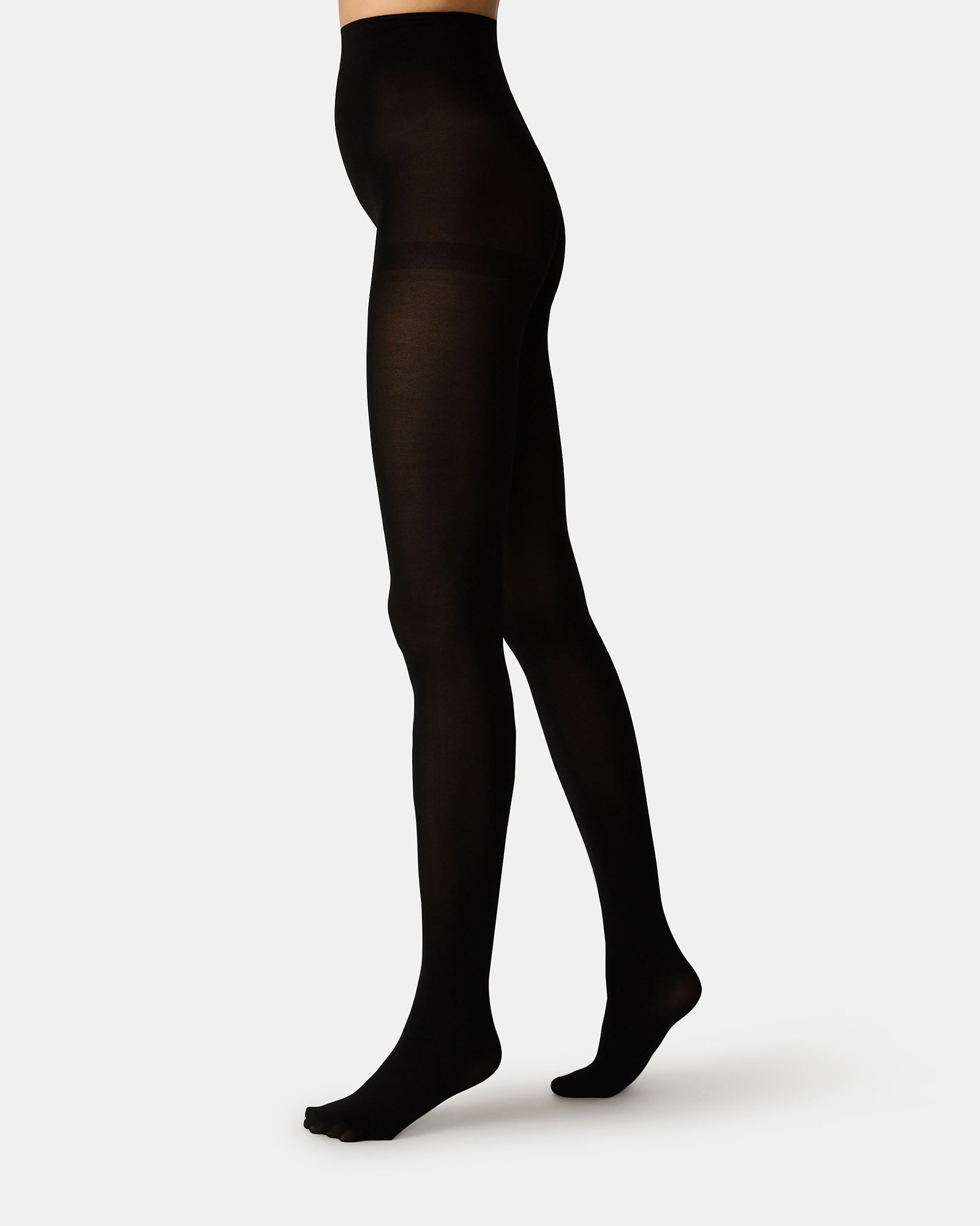 2 PACK SOLID OPAQUE TIGHTS DARK BROWN