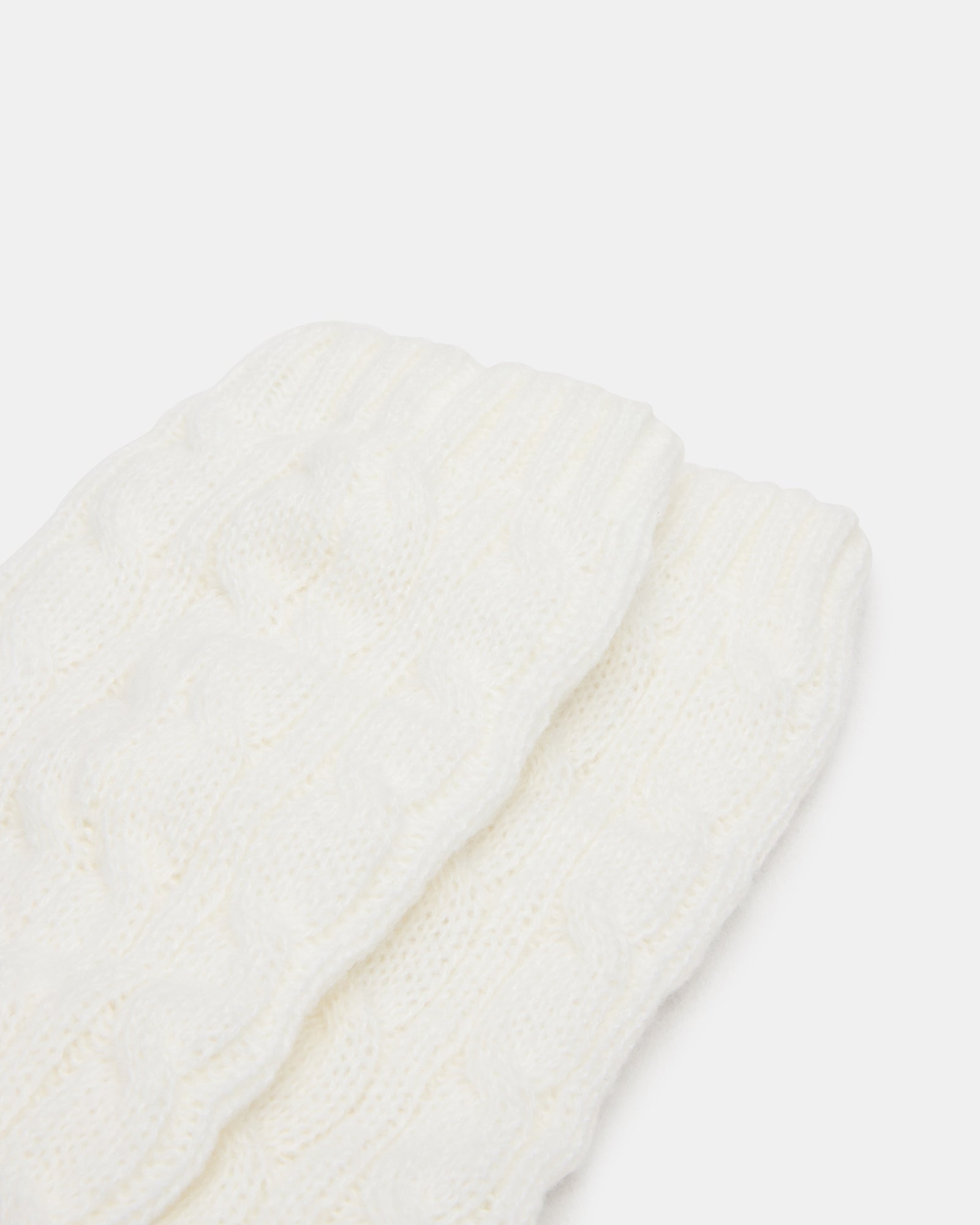 1 PACK CHUNKY CABLE LEG WARMERS IVORY