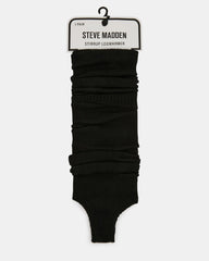 1 PACK STIRRUP LEG WARMERS BLACK