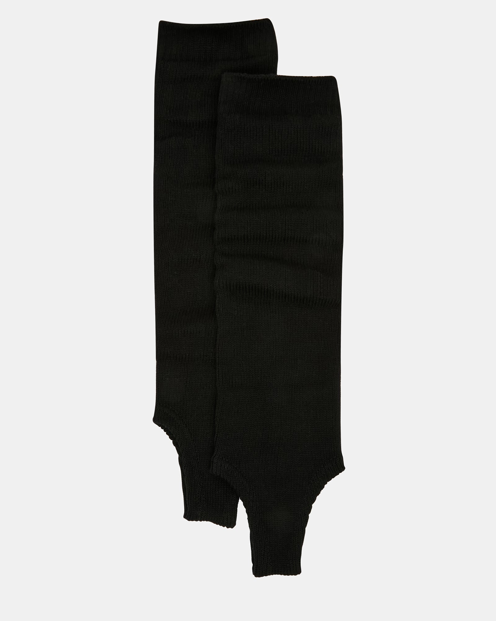1 PACK STIRRUP LEG WARMERS BLACK