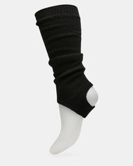 1 PACK STIRRUP LEG WARMERS BLACK