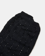 1 PACK CHUNKY CABLE LEG WARMERS BLACK