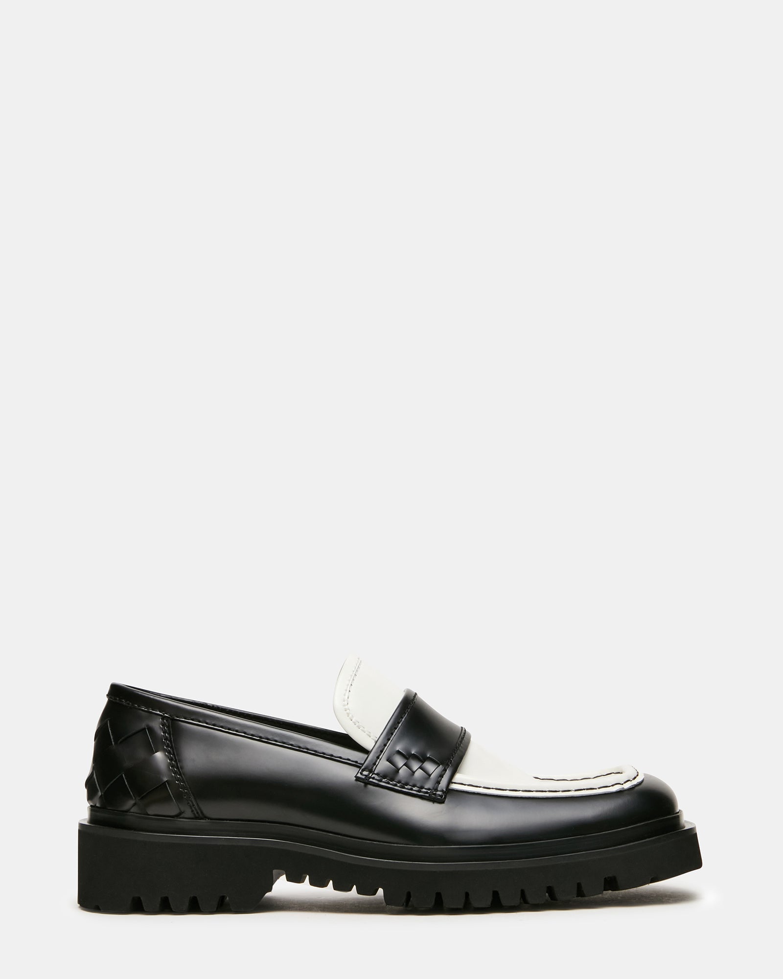 VINCENZO BLACK/WHITE LEATHER