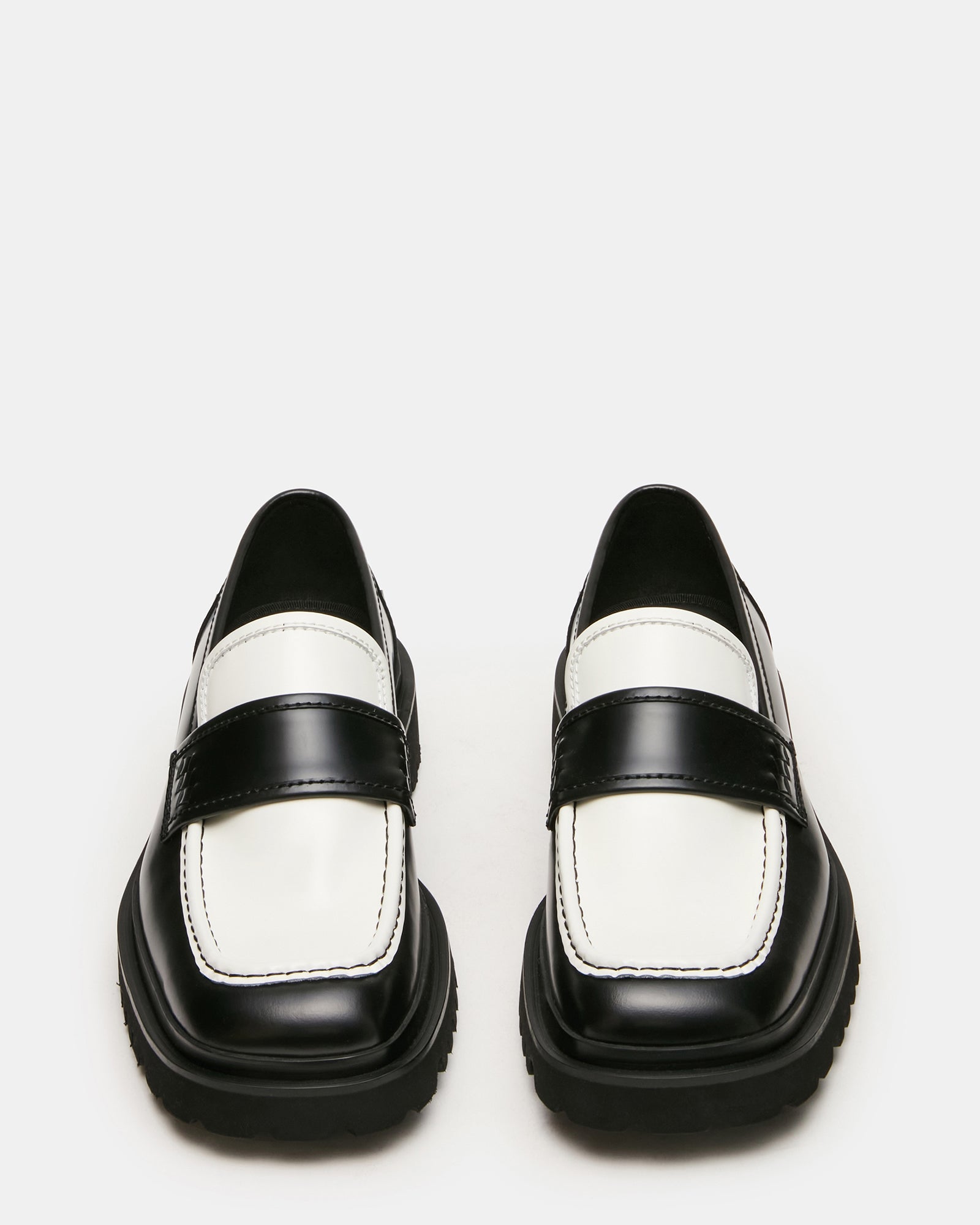 VINCENZO BLACK/WHITE LEATHER