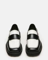 VINCENZO BLACK/WHITE LEATHER