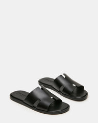 YUSSUF BLACK LEATHER