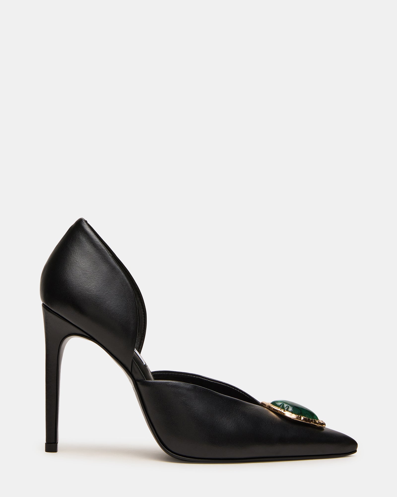 NYSA STONE BLACK LEATHER