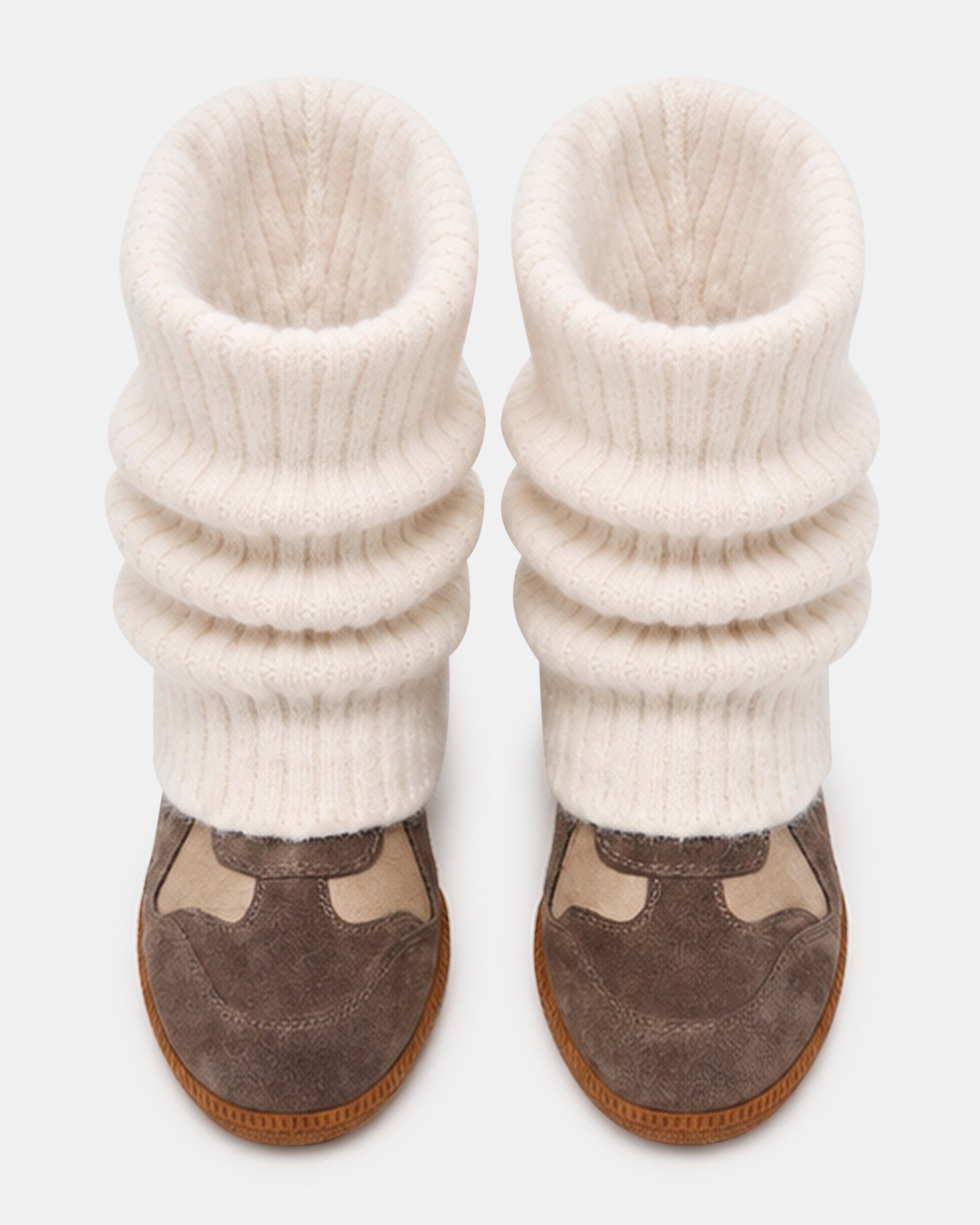 MAVIS KNIT TAUPE SUEDE